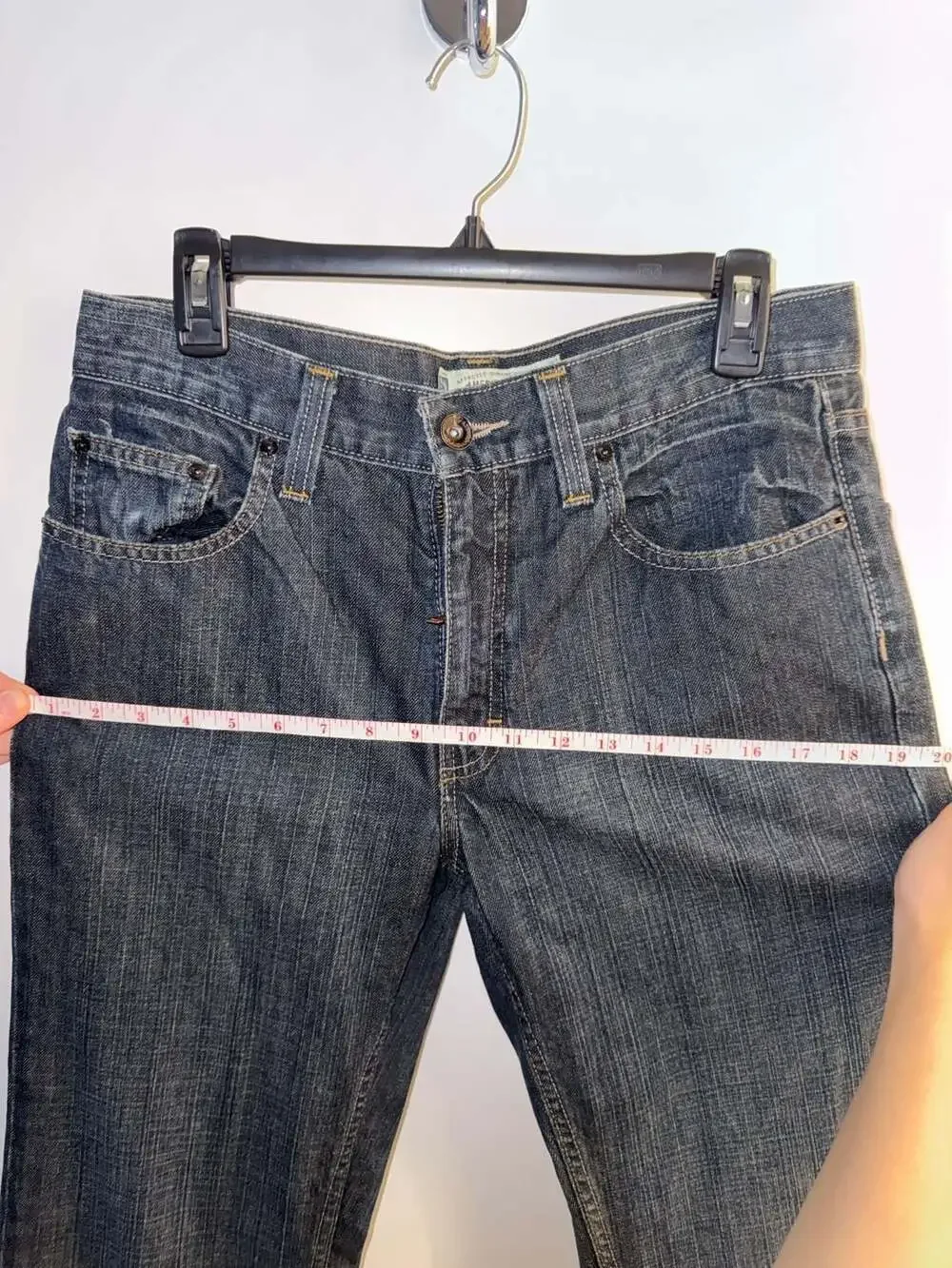 American Rag Cie Men's Dark Wash Embroidered Pocket Jeans Size 30x32